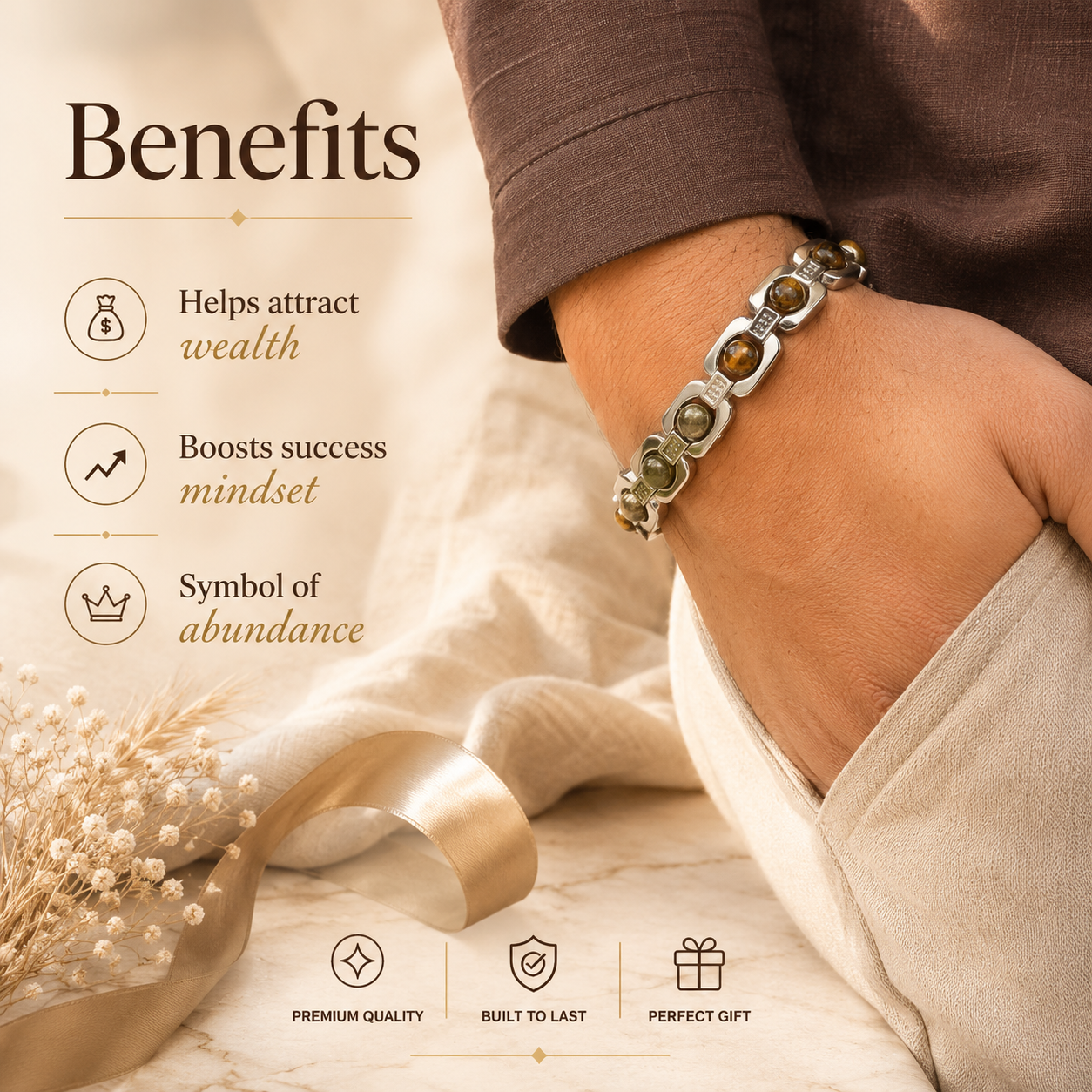 Essential Silver Plated Money Magnet Bracelet Rakhi