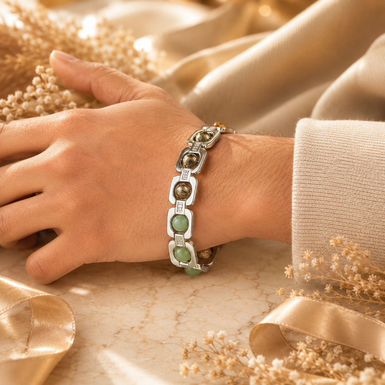 Essential Silver Plated Money Magnet Bracelet Rakhi