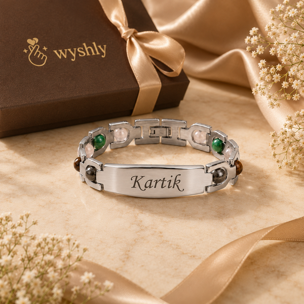 Personalized Silver Money Magnet Bracelet